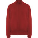 Ulan bluza unisex z zamkiem błyskawicznym na całej długości czerwony