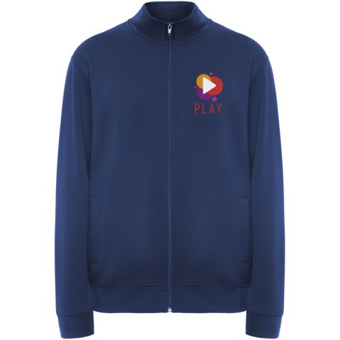 Ulan bluza unisex z zamkiem błyskawicznym na całej długości królewski niebieski