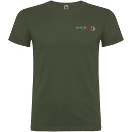 Beagle koszulka męska z krótkim rękawem zielony farmerski