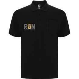 Centauro Premium koszulka polo unisex z krótkim rękawem czarny (R66073O4)