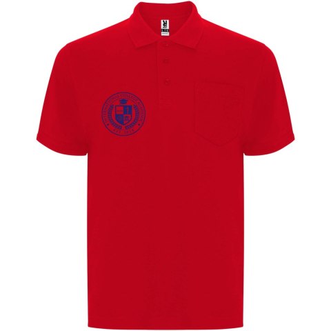 Centauro Premium koszulka polo unisex z krótkim rękawem czerwony