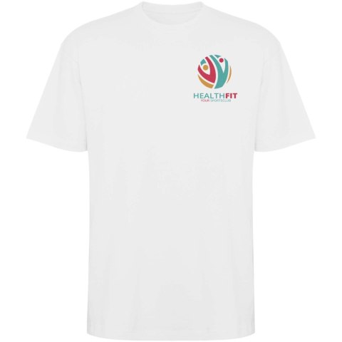 Koszulka Bull, unisex, oversize, z krótkim rękawem biały