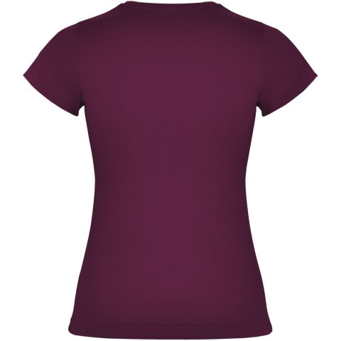 Jamaica koszulka damska z krótkim rękawem burgundowy (R66272D1)