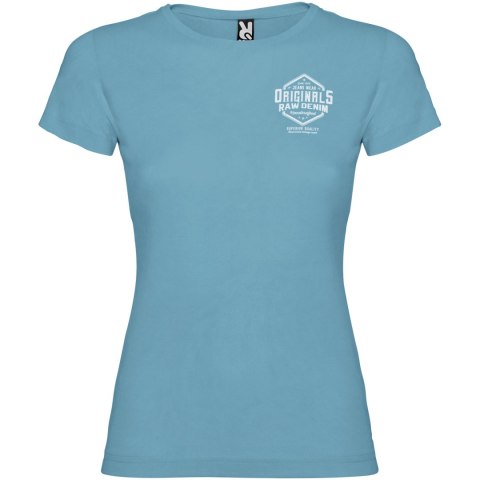 Jamaica koszulka damska z krótkim rękawem turkusowy (R66274U4)