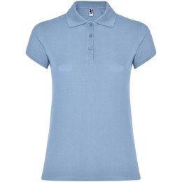 Star koszulka damska polo z krótkim rękawem błękitny (R66342H3)