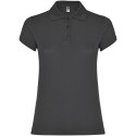 Star koszulka damska polo z krótkim rękawem ciemny ołowiowy