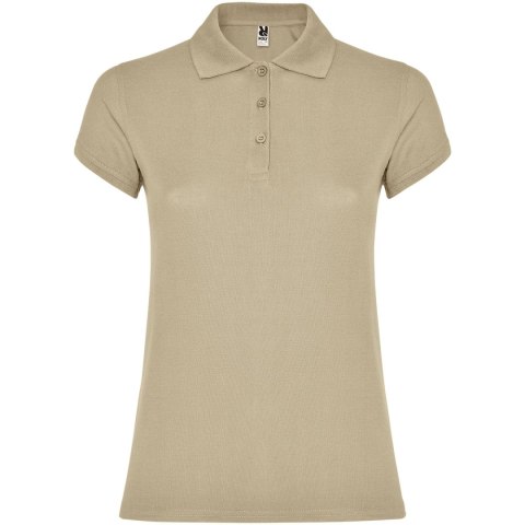 Star koszulka damska polo z krótkim rękawem piaskowy (R66341H1)