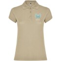 Star koszulka damska polo z krótkim rękawem piaskowy (R66341H2)
