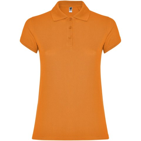 Star koszulka damska polo z krótkim rękawem pomarańczowy (R66343I2)