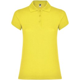 Star koszulka damska polo z krótkim rękawem żółty (R66341B2)