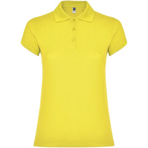 Star koszulka damska polo z krótkim rękawem żółty (R66341B3)