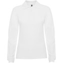 Estrella koszulka damska polo z długim rękawem biały (R66361Z1)