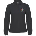 Estrella koszulka damska polo z długim rękawem ciemny ołowiowy