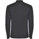 Estrella koszulka męska polo z długim rękawem ciemny ołowiowy (R66354B3)