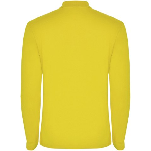 Estrella koszulka męska polo z długim rękawem żółty