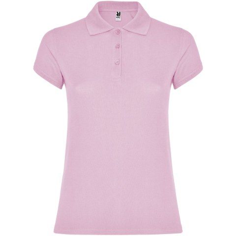 Star koszulka damska polo z krótkim rękawem jasny różowy (R66344O6)