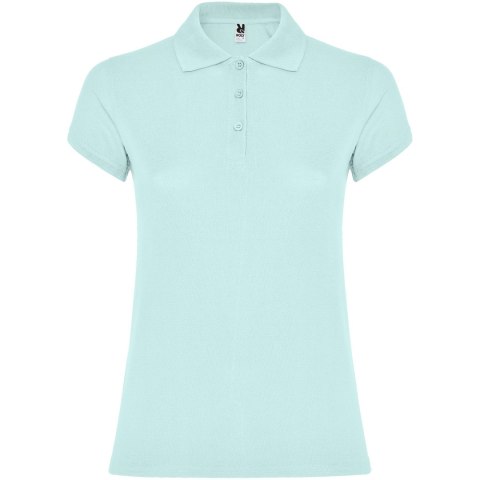 Star koszulka damska polo z krótkim rękawem miętowy zielony (R66343B6)