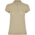 Star koszulka damska polo z krótkim rękawem piaskowy (R66341H5)