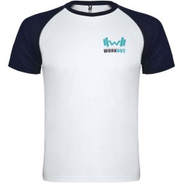 Indianapolis sportowa koszulka unisex z krótkim rękawem biały, granatowy