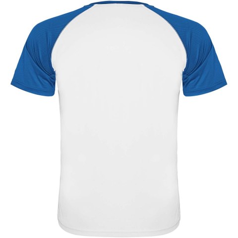 Indianapolis sportowa koszulka unisex z krótkim rękawem biały, królewski niebieski (R66508Q1)