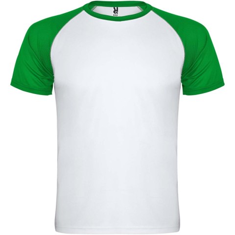 Indianapolis sportowa koszulka unisex z krótkim rękawem biały, paprociowy zielony