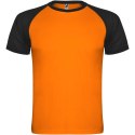 Indianapolis sportowa koszulka unisex z krótkim rękawem fluorescencyjna pomarańcz, czarny