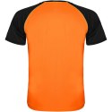Indianapolis sportowa koszulka unisex z krótkim rękawem fluorescencyjna pomarańcz, czarny