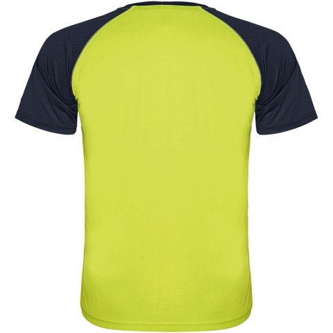 Indianapolis sportowa koszulka unisex z krótkim rękawem fluorescencyjny żółty, granatowy