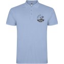 Star koszulka męska polo z krótkim rękawem błękitny