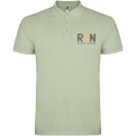 Star koszulka męska polo z krótkim rękawem mglista zieleń (R66385Q5)