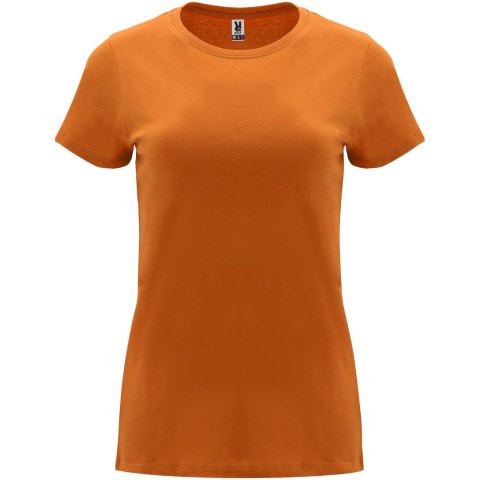 Capri koszulka damska z krótkim rękawem pomarańczowy (R66833I1)