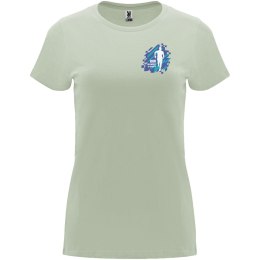 Capri koszulka damska z krótkim rękawem mglista zieleń