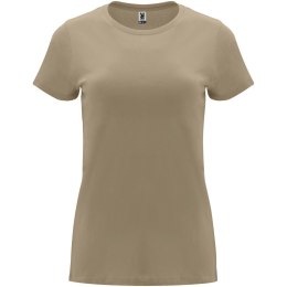 Capri koszulka damska z krótkim rękawem piaskowy