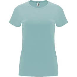 Capri koszulka damska z krótkim rękawem sprany niebieski