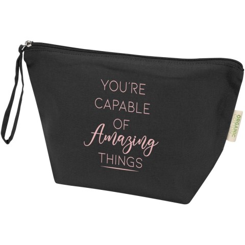 Odisha duża organiczna saszetka z certyfikatem OCS na akcesoria o gramaturze 180 g/m², 3 l czarny (12078590)