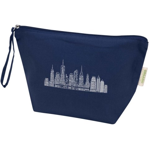 Odisha duża organiczna saszetka z certyfikatem OCS na akcesoria o gramaturze 180 g/m², 3 l granatowy (12078555)