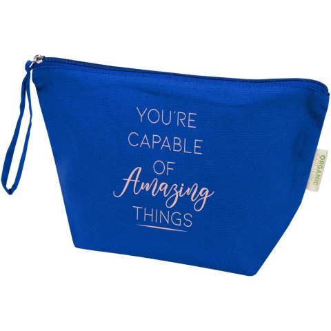 Odisha duża organiczna saszetka z certyfikatem OCS na akcesoria o gramaturze 180 g/m², 3 l królewski niebieski (12078553)