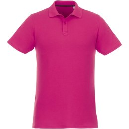 Helios - koszulka męska polo z krótkim rękawem magenta (38106211)