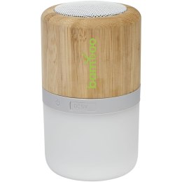 Bambusowy głośnik Bluetooth® Aurea z podświetleniem naturalny (12415171)