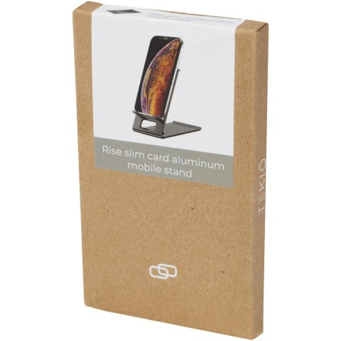 Rise smukły aluminiowy stojak na telefon czarny