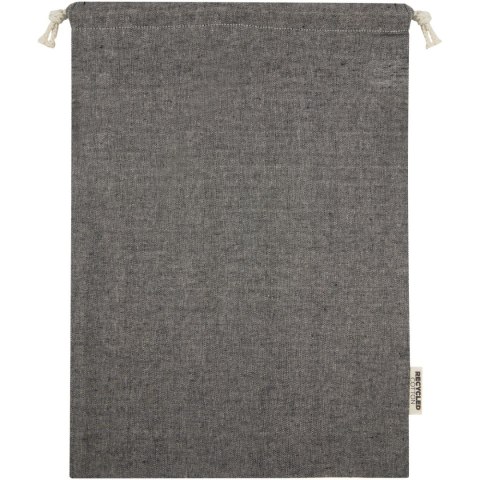 Pheebs torba na prezent z bawełny z recyklingu o gramaturze 150 g/m² i z certyfikatem GRS, duża o pojemności 4 l melan