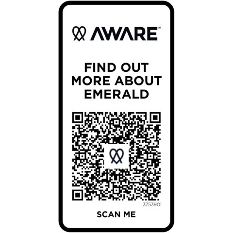 Emerald koszulka polo unisex z recyklingu z krótkim rękawem biały (37539013)