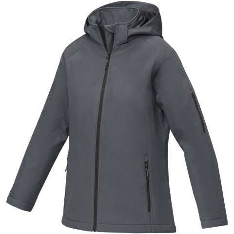 Notus damska ocieplana kurtka softshell burzowy szary