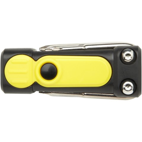 Octo zestaw śrubokrętów 8-w-1 z tworzyw sztucznych pochodzących z recyklingu z certyfikatem RCS z latarką żółty