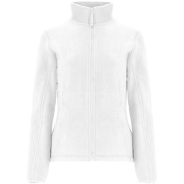 Artic damska kurtka polarowa z zamkiem błyskawicznym na całej długości biały (R64131Z1)