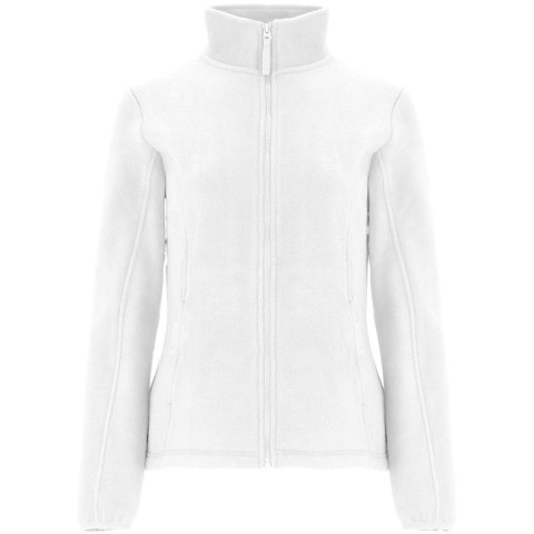 Artic damska kurtka polarowa z zamkiem błyskawicznym na całej długości biały (R64131Z2)