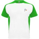 Bugatti sportowa koszulka unisex z krótkim rękawem biały, paprociowy zielony