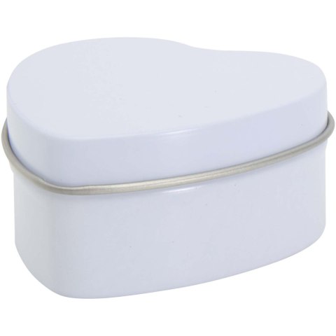 Blissful świeca w puszce w kształcie serca o zapachu wanilii biały (12635301)