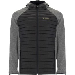 Minsk hybrydowa ocieplana kurtka unisex czarny, ołowiowy