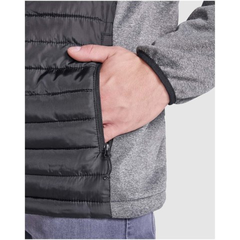 Minsk hybrydowa ocieplana kurtka unisex czarny, ołowiowy